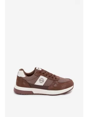 Adidași bărbați BIG STAR TT174353 MARO/BEJ Pantofi Big Star