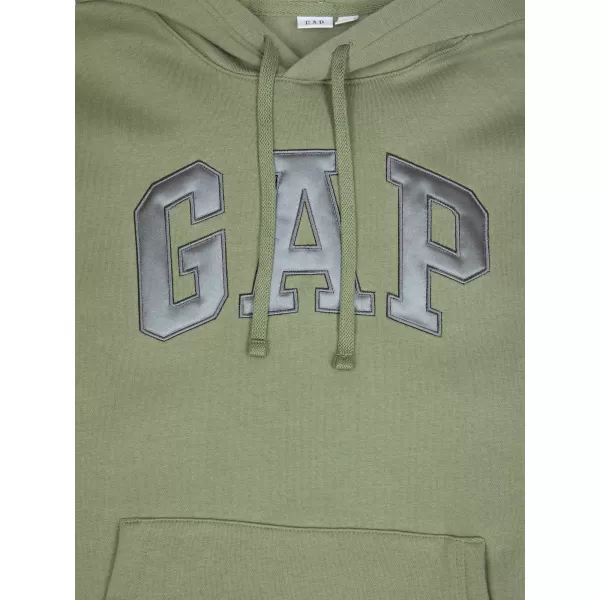  Hanorac de dama GAP LOGO PULLOVER HOODIE 800434-09 VERDE MESCULEN 