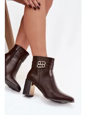Pantofi de dama cu toc BOTO GALINNE 40566 MARO