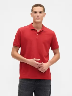 Tricou pentru bărbați cu guler GAP POLO SHIRT 586306-38 FR ROȘU MODERN