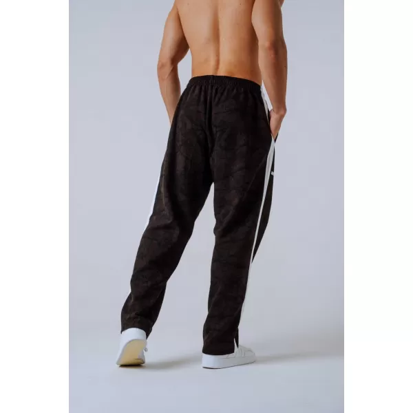  Pantaloni de trening relaxed POWER 904 DARK BROWN CAMO Nebbia 