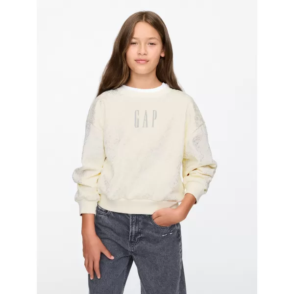  Hanorac pentru copii GAP LOGO SWEATSHIRT 628718-01 GER DE FILDEȘ 