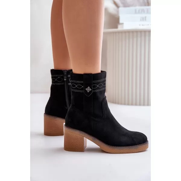  Pantofi de dama BOTO VAILIA 33844 NEGRU 