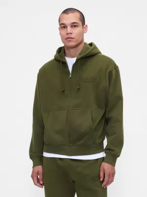 Hanorac pentru bărbați GAP LOGO PULLOVER HOODIE 822076-03 JACHETA ARMATA VERDE