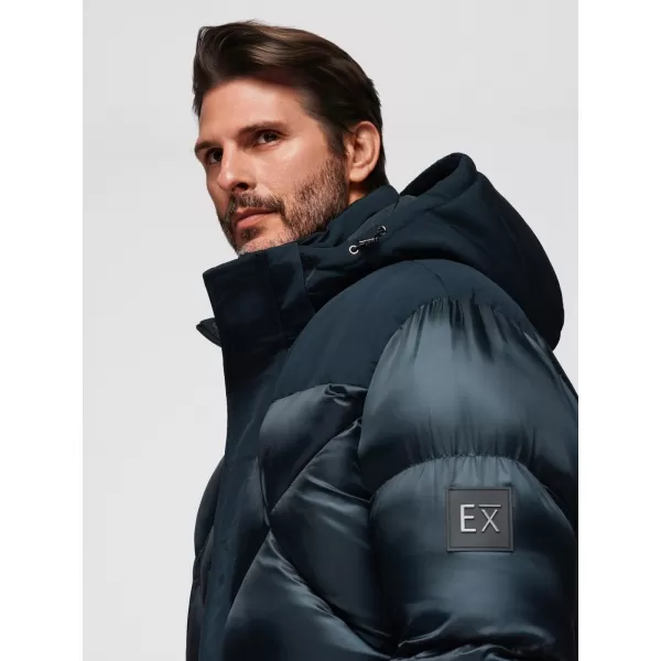  Jachetă pentru bărbați OMBRE OM-JAHP-0237 ALBASTRU MARIN 