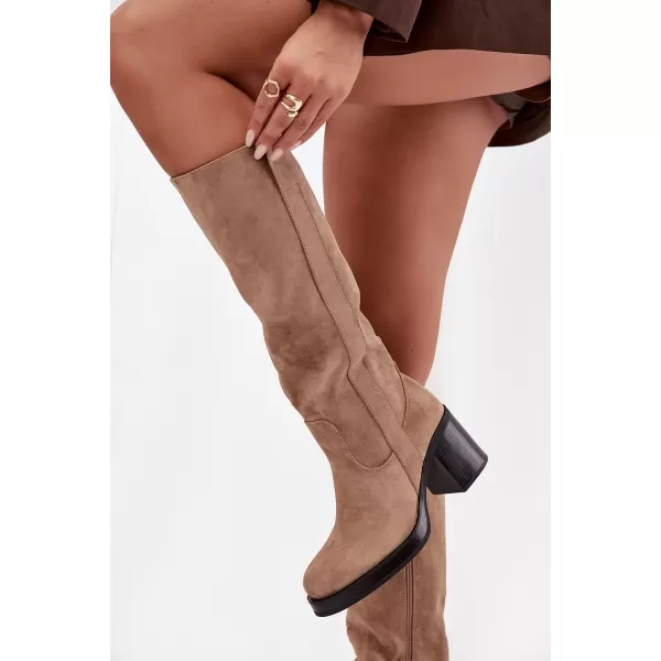  Cizme de dama BOTO SANELLE 40149 KAKI 