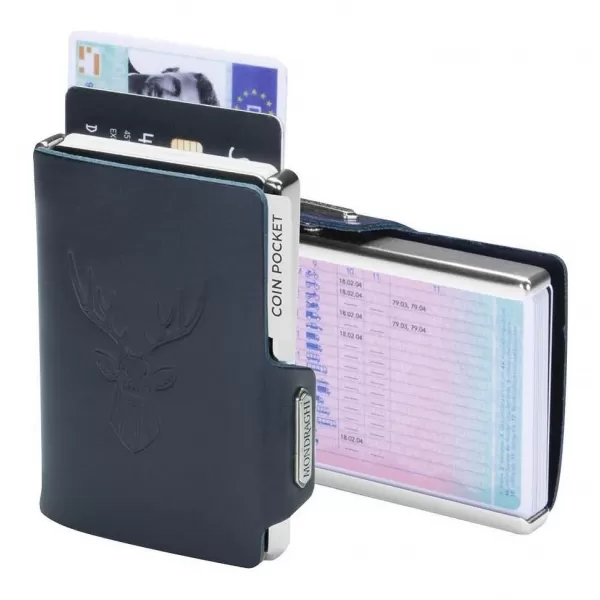  Portofel MONDRAGHI Silhouette Classic Deer ALBASTRU 