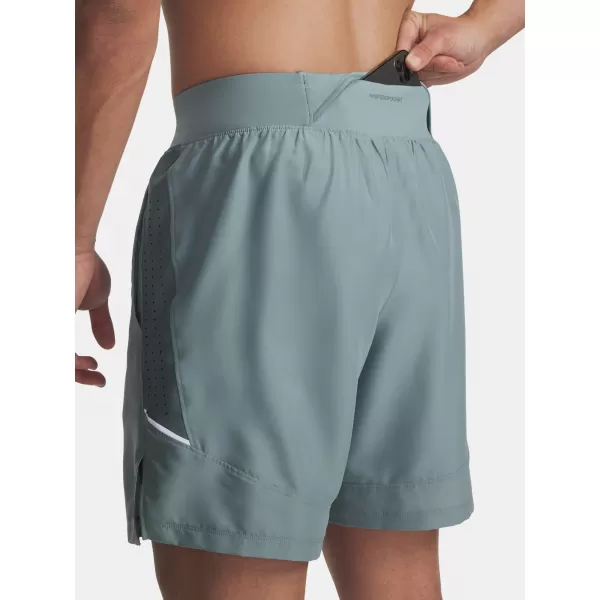  Pantaloni scurți pentru bărbați UNDER ARMOUR UA LAUNCH PRO 2N1 7'' SHORTS 1376831-323 VERDE 