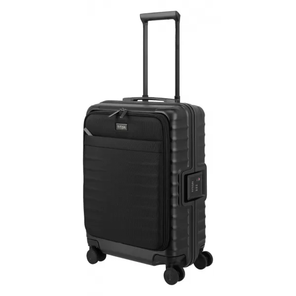  Valiză TITAN Overseas S Front pocket MADRASTRA NEAGRA 