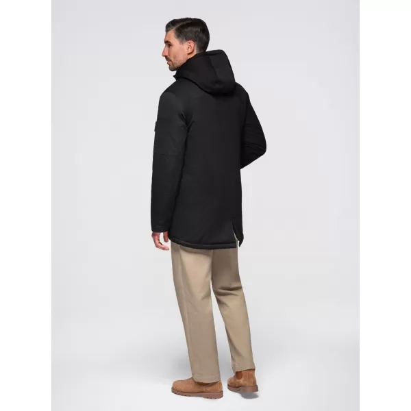  Palton bărbătesc OMBRE OM-JAPJ-0316 NEGRU 
