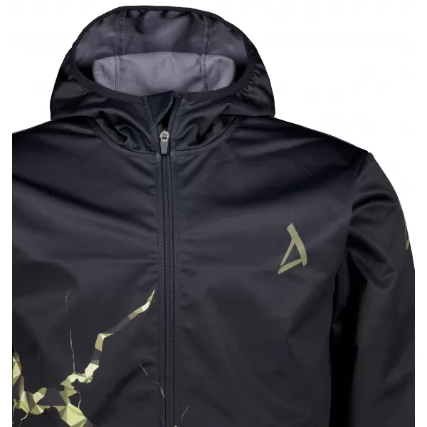  Jachetă softshell premium pentru bărbați ALTISPORT VOJ/ALM129JACK01 NEGRU/MILITAR 
