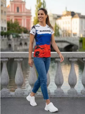 Tricou premium pentru femei ALTISPORT VOJ/ALW036SI/TR01 SLOVENIA