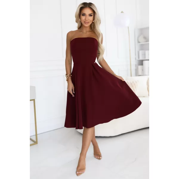  Rochie NUMOCO 641-1 BURGUNDIA 