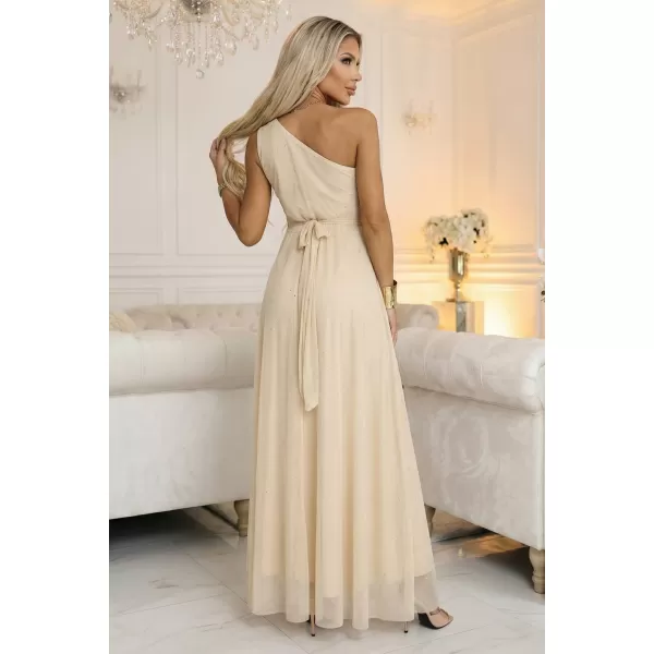  Rochie NUMOCO 656-2 BEJ ȘAMPANIE 