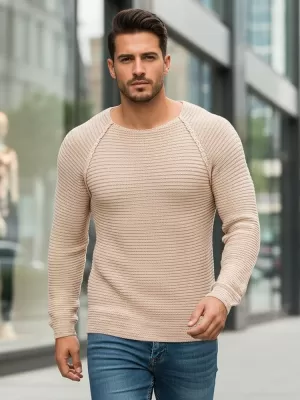 Pulover pentru bărbați DSTREET WX1578 BEJ