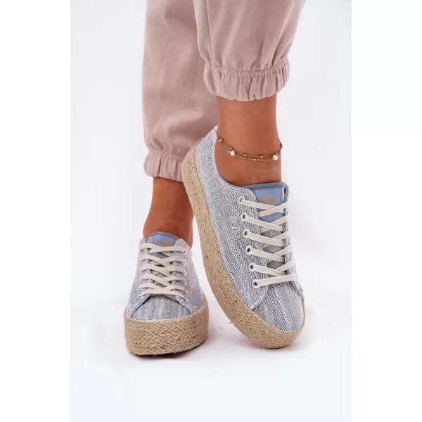  Adidași de damă LEE COOPER LCW-25-02-3284 ALBASTRU DESCHIS 