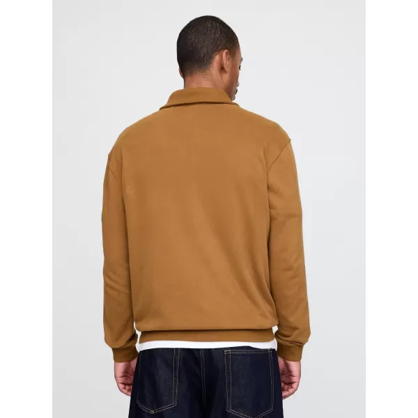  Hanorac pentru bărbați GAP POLO HALF ZIP SWEATSHIRT 744734-00 MARO STRĂLUCITOR 