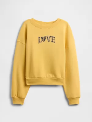 Hanorac pentru copii GAP LOGO SWEATSHIRT 797741-00 VÂNĂTOARE
