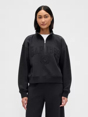 Hanorac de dama GAP LOGO HALF ZIP 852841-01 NOAPTE FĂRĂ LUNĂ