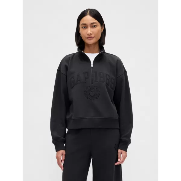  Hanorac de dama GAP LOGO HALF ZIP 852841-01 NOAPTE FĂRĂ LUNĂ 