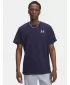 Tricou pentru bărbați UNDER ARMOUR UA M LOGO EMB HEAVYWEIGHT SS 1373997-411 ALBASTRU