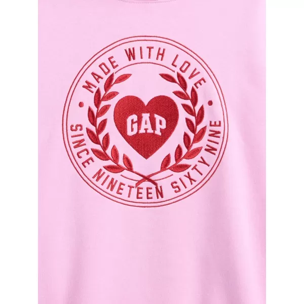  Hanorac pentru copii GAP LOGO HOODIE PULLOVER 869541-00 ROZ ZAHAR 