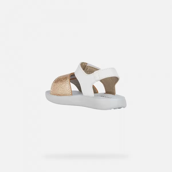  Sandale pentru fete GEOX SANDAL LIGHTFLOPPY B455TB054AJC0232 ALB 