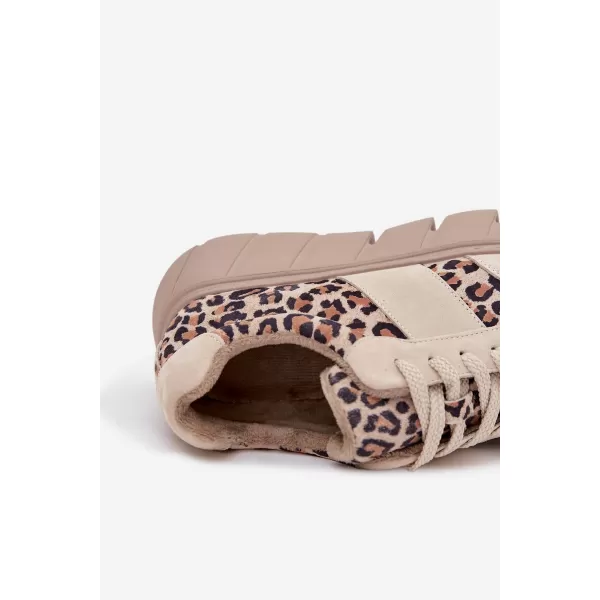  Adidași de damă VINCEZA LEOPARDO BEJ 