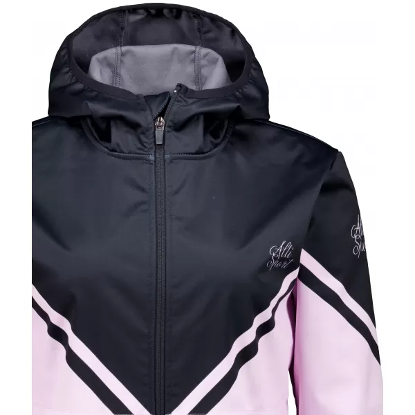  Jachetă softshell premium pentru femei ALTISPORT VOJ/ALW101JACK01 NEGRU ROZ 