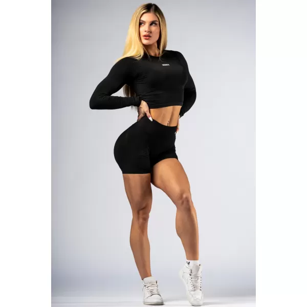 Pantaloni scurți push-up cu talie înaltă POWER 893 BLACK Nebbia 