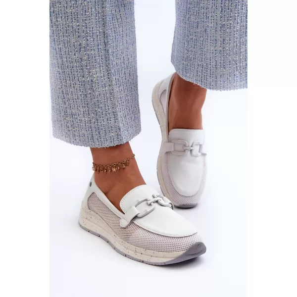  Mocasini de dama D&A TW210 ALB 