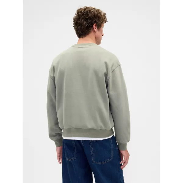  Hanorac pentru bărbați GAP CORP LOGO SWEATSHIRT 873445-02 VERDE MESCULEN 