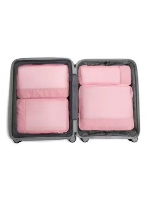 Valiză HEYS Ecotex Compression Packing Cube 4 Pc Set NISIP ROZ
