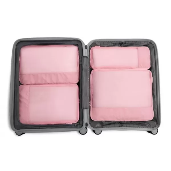  Valiză HEYS Ecotex Compression Packing Cube 4 Pc Set NISIP ROZ 