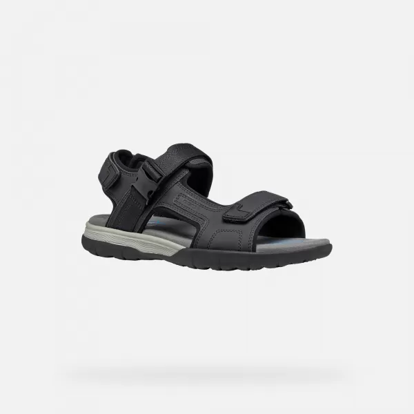  Sandale pentru bărbați GEOX SPHERICA EC5 G014391 NEGRU 