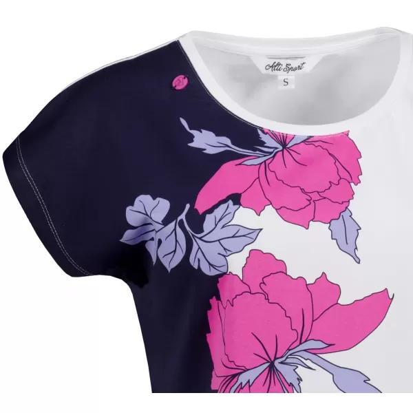  Tricou pentru femei ALTISPORT HONESTA ALB/ALBASTRU 