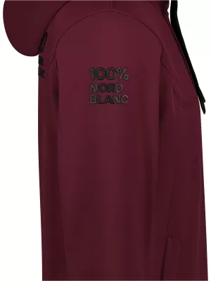Jachetă softshell pentru bărbați NORDBLANC CANOPY NBSSM8340 BURGUNDIA