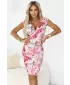 Rochie NUMOCO 379-6 ALB CU FLORI
