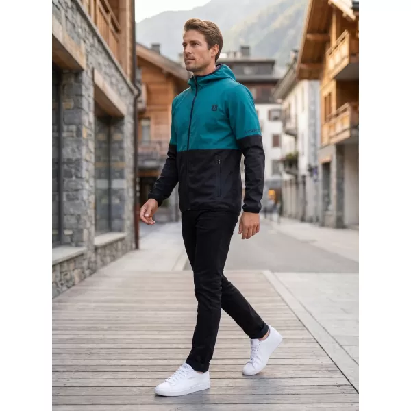  Jachetă softshell premium pentru bărbați ALTISPORT VOJ/ALM051JACK01 KEROSEN/NEGRU 