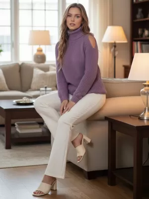 Pulover de dama DSTREET MY2409 VIOLET