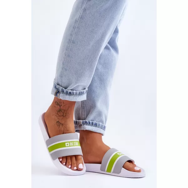  Papuci dama BIG STAR JJ274647 GRI Pantofi Big Star 