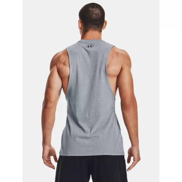  Maiou bărbătesc UNDER ARMOUR LEFT CHEST CUT OFF TANK 1329286-035 GRI 