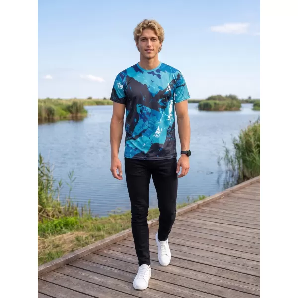  Tricou premium pentru bărbați ALTISPORT VOJ/ALM131TR01 KEROSEN/NEGRU 