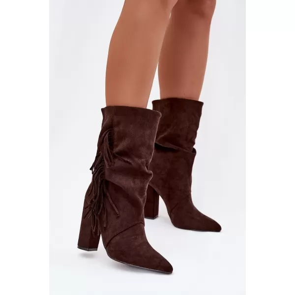  Pantofi de dama cu toc BOTO DARLINA 40515 MARO 