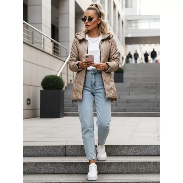  Geaca de dama DSTREET TY5609 CARAMEL 