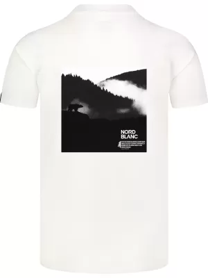 Tricou pentru bărbați NORDBLANC NOTHINGNESS NBSMT8150 ALB