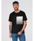 Tricou pentru bărbați OMBRE OM-TSPT-0246 NEGRU