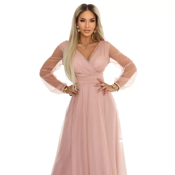  Rochie NUMOCO 664-1 ROZ PUDRA 