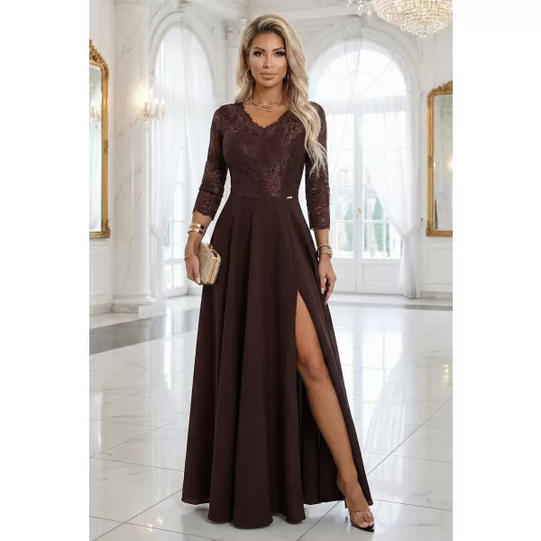  Rochie NUMOCO 309-14 CIOCOLATĂ 