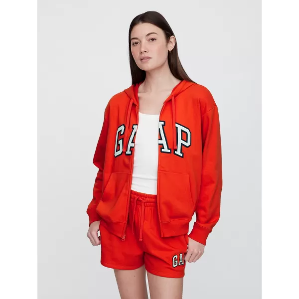  Hanorac de dama GAP FULLZIP LOGO HOODIE 727433-09 AFIȘ ROȘU 